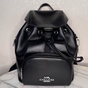 COACH Medium signature Pace Backpack CR100 Black Smooth Refined Calf Leather ❤️